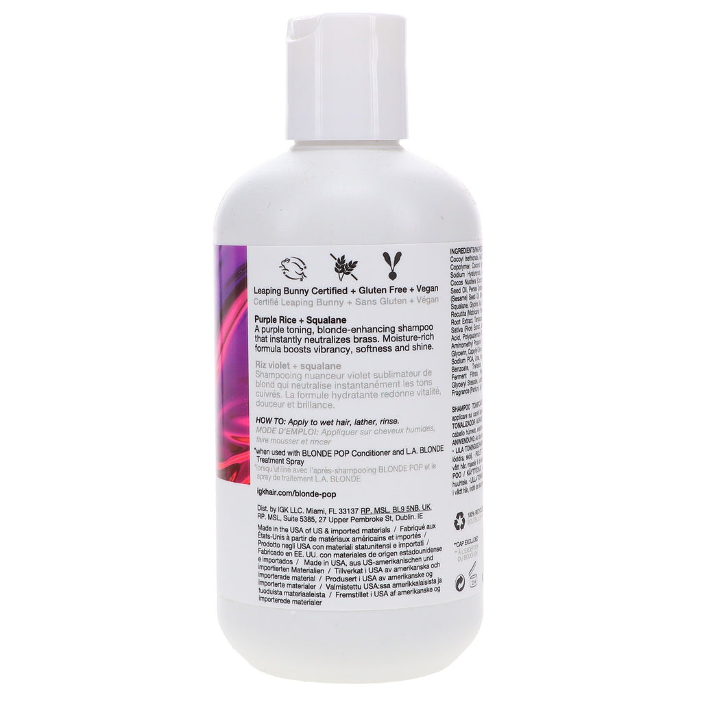 Purple Toning Shampoo for Blonde Hair - 8 oz Salon-Quality Brightening