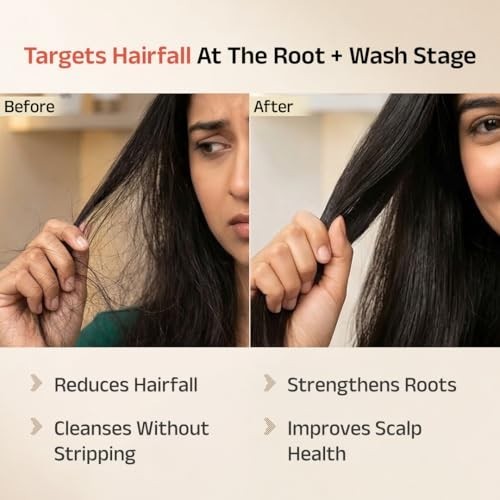 Herbal Hair Care Set - Anti-Hairfall Oil & Sulfate-Free Shampoo for Stronger Hair