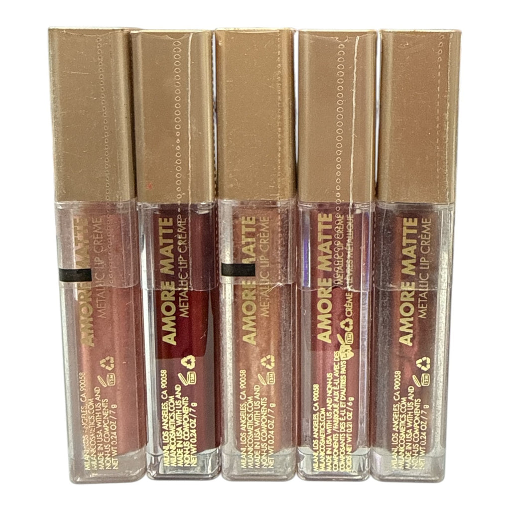 Milani Amore Matte Metallic Lip Creme - You Pick Shade (0.24oz / 7g) Lip Color