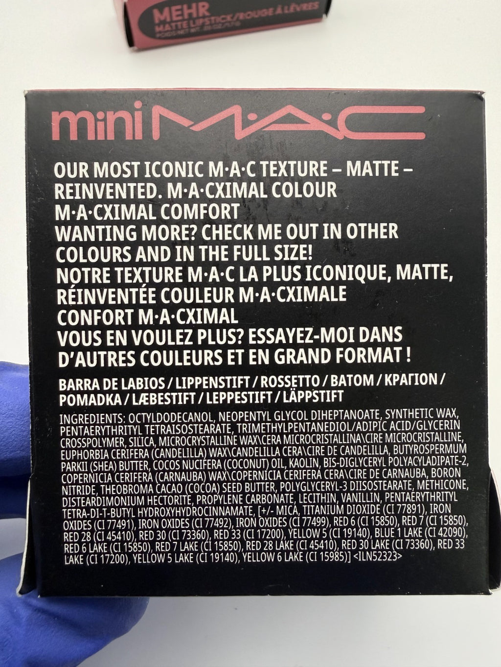 MACximal Matte Lipstick Mini Mehr 608 — 2x 0.05 oz / 1.7 g, New in Box