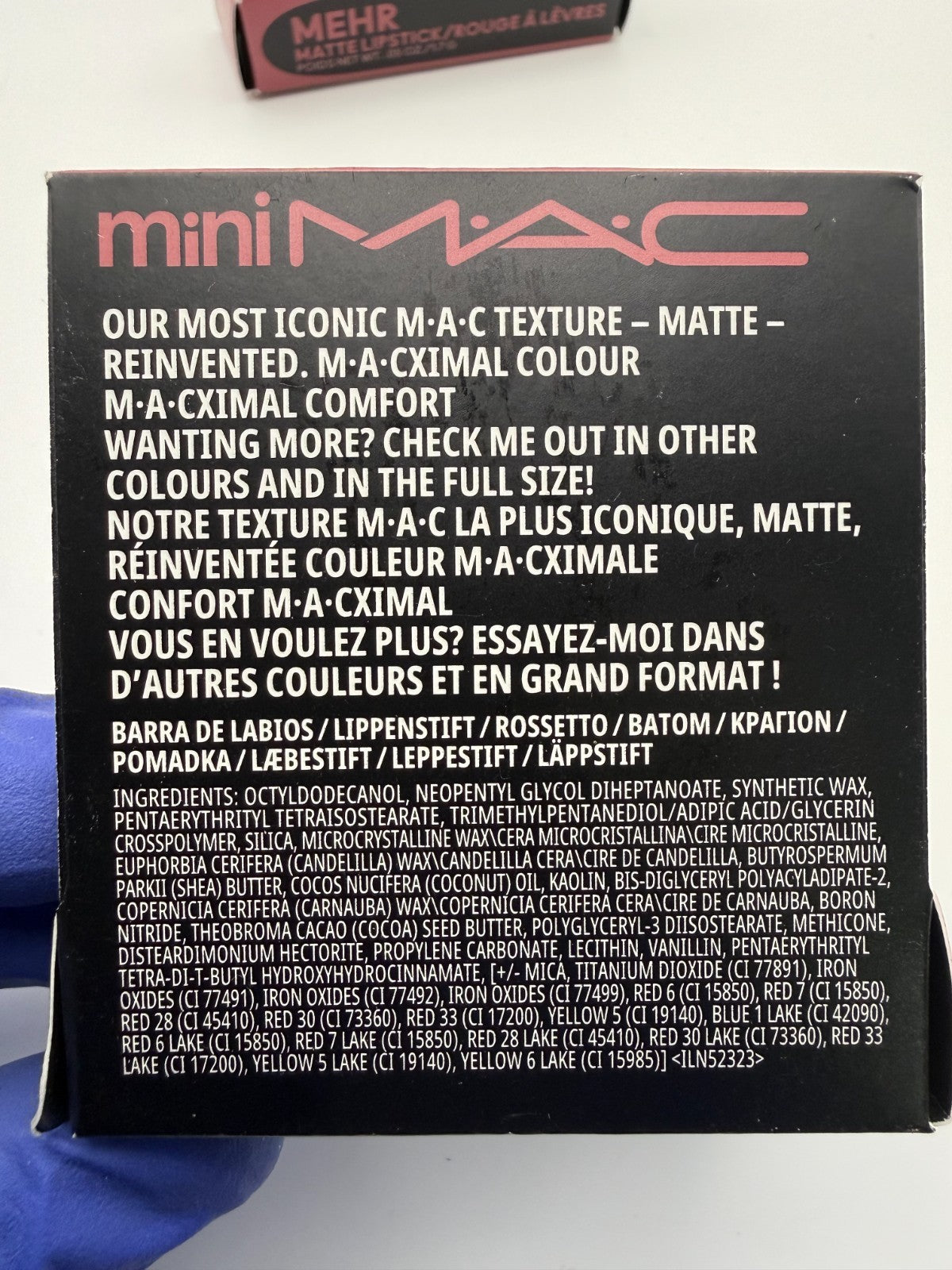 MACximal Matte Lipstick Mini Mehr 608 — 2x 0.05 oz / 1.7 g, New in Box