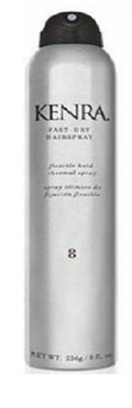 Kenra Fast Dry Hairspray #8 - 8 oz, Strong Hold & Quick-Drying Styling Spray