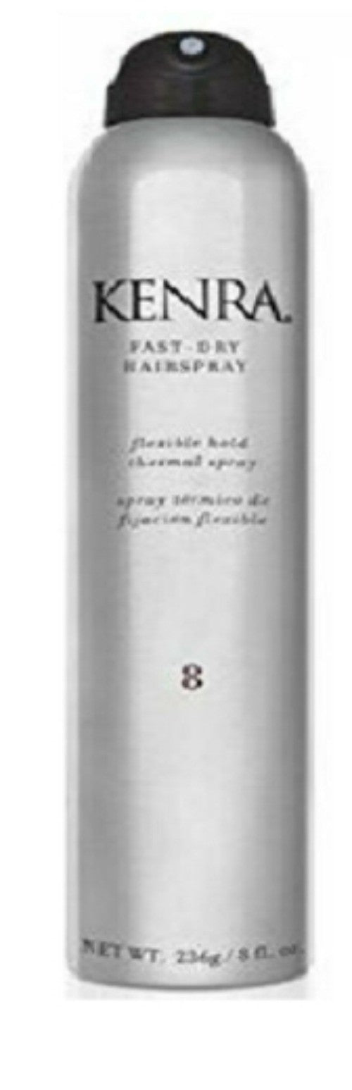 Kenra Fast Dry Hairspray #8 - 8 oz, Strong Hold & Quick-Drying Styling Spray