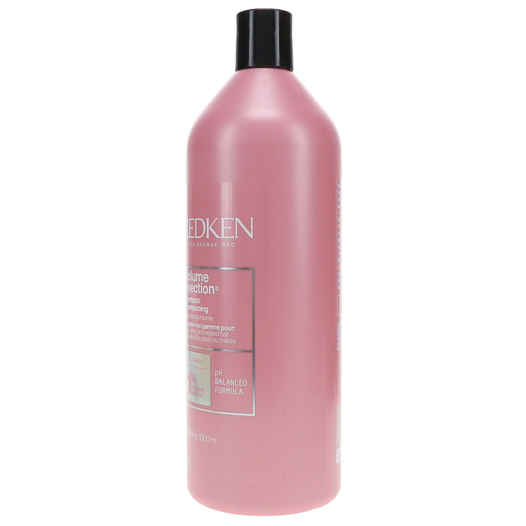 Redken Volume Injection Shampoo 33.8 oz - Boosts Fine Hair, Adds Body & Shine