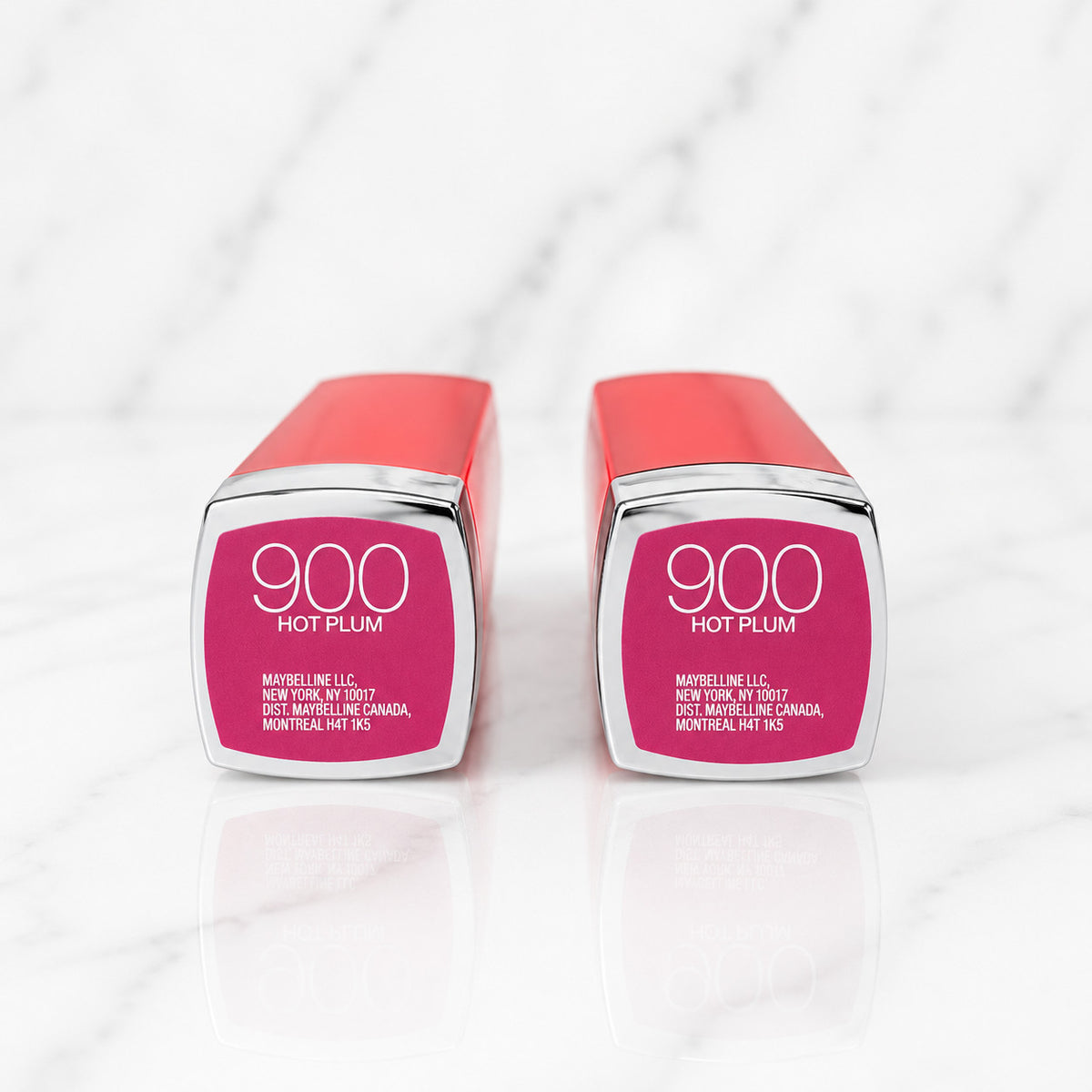 Maybelline ColorSensational Lipstick 900 Hot Plum - 2 Pack