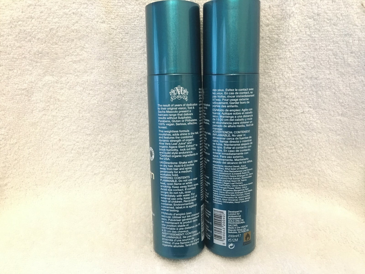 Organic Orange Blossom Hairspray 200ml - Healthy Hold & Long-Lasting Control (2 Pack)