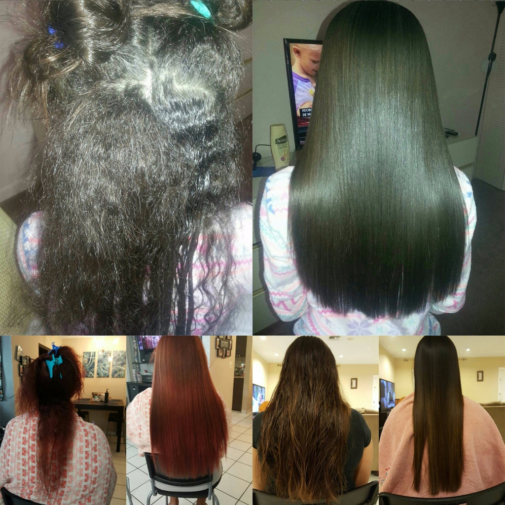 Brazilian Hair Keratin Treatment with Argan Oil 10oz / 300ml - Straightening & Smoothing