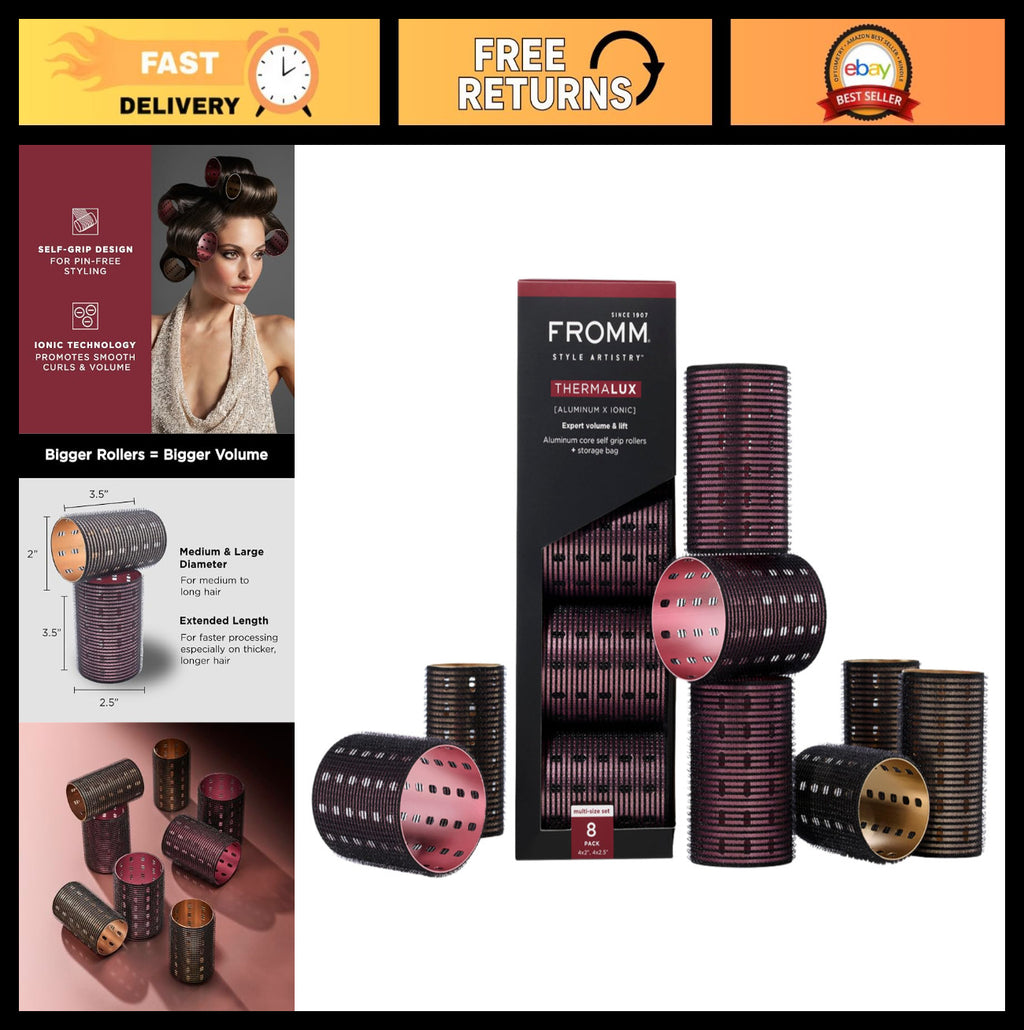Professional Aluminum Hair Rollers Set for Volume & Waves - Ionic Technology