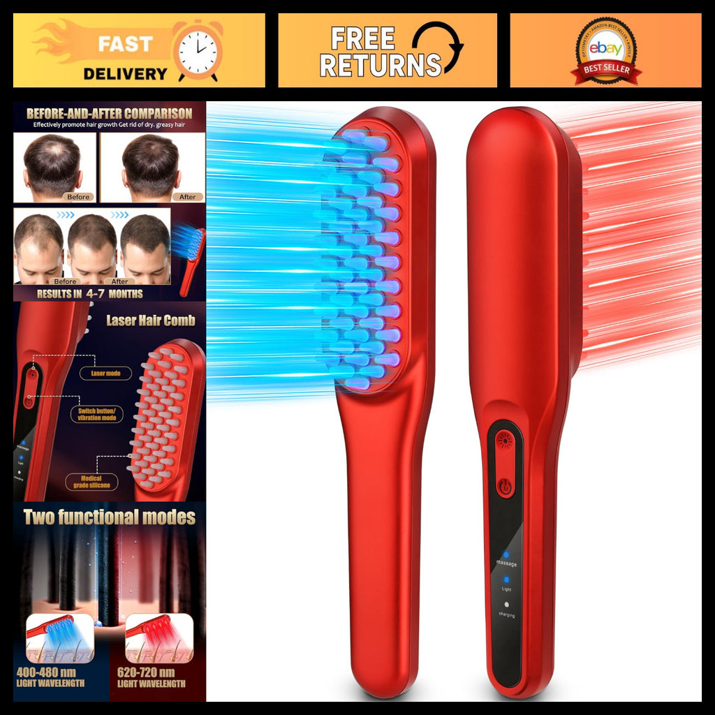 Laser Hair Growth Comb for Men & Women - Red Light Therapy Device