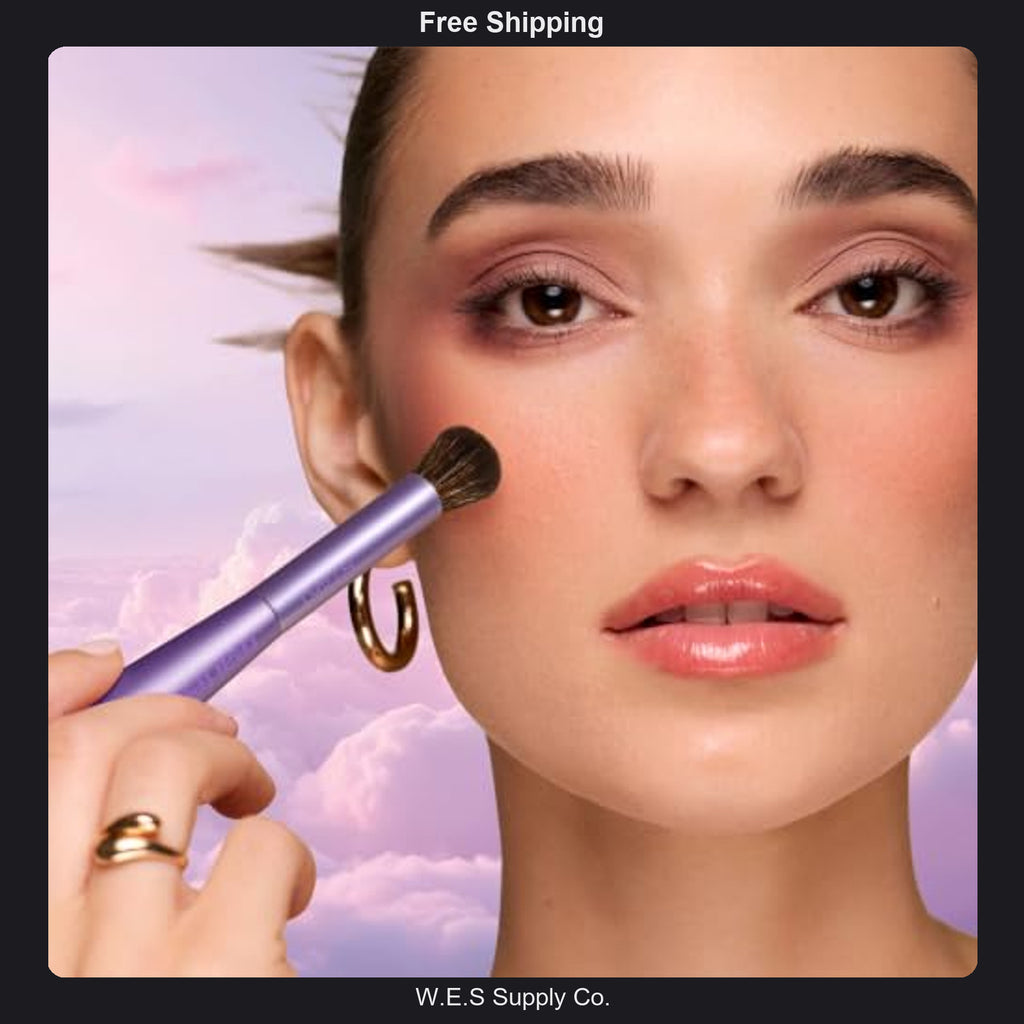 Base Makeup Brush Twin Stars Dual-Ended Set - 2-in-1 Foundation & Concealer Tool