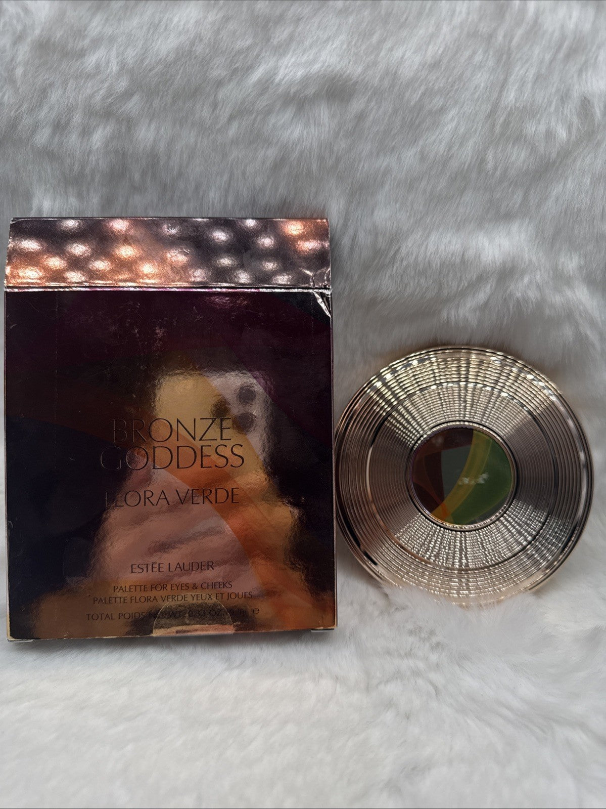 Bronze Goddess Flora Verde Palette for Eyes & Cheeks 0.33 oz/9.5 g