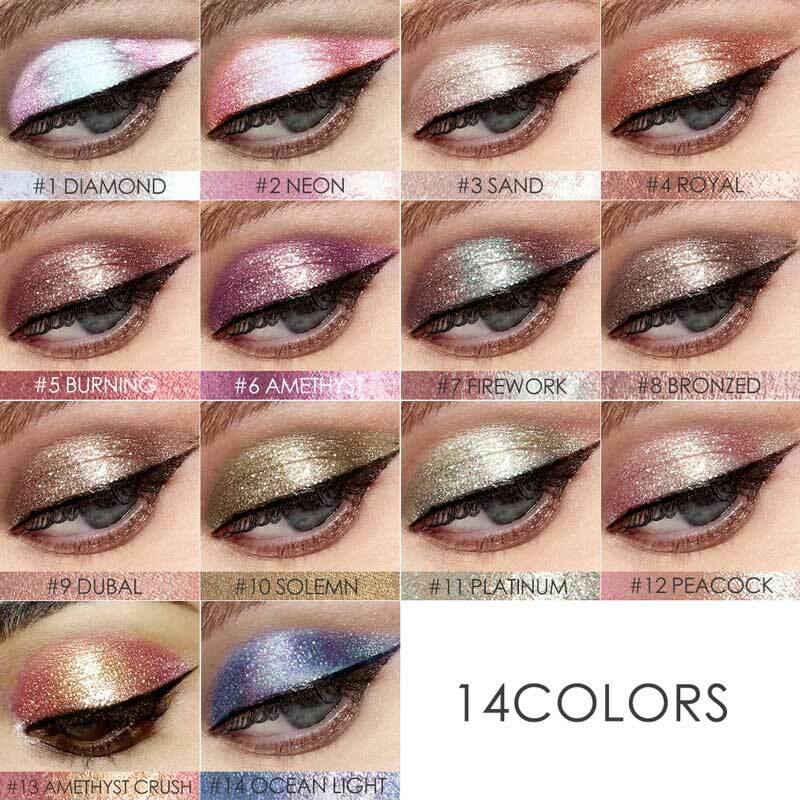 Liquid Eyeshadow Glitter & Glow Waterproof Eye Makeup - Multiple Shades
