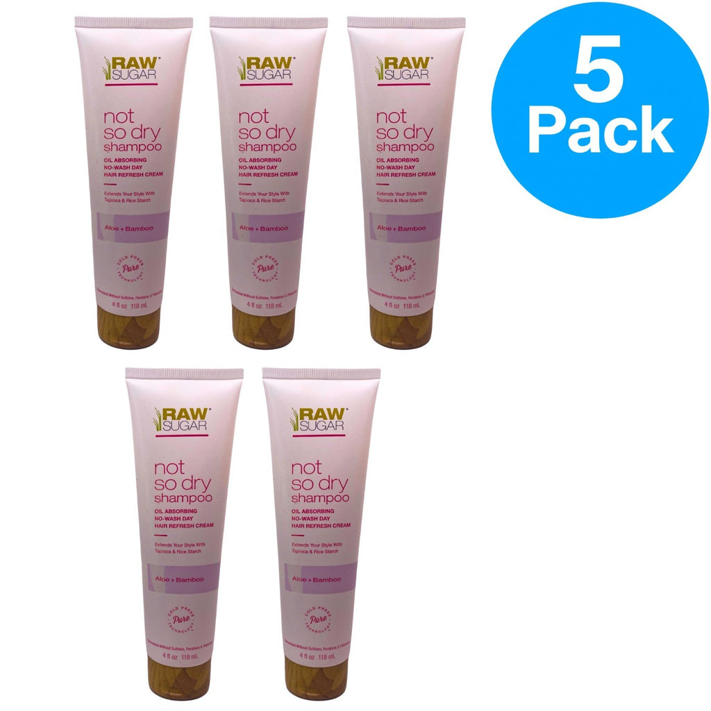 Hair Refresh Cream 4 Fl Oz - Aloe & Bamboo Oil Absorbing Styling Treatment - 5 Pack