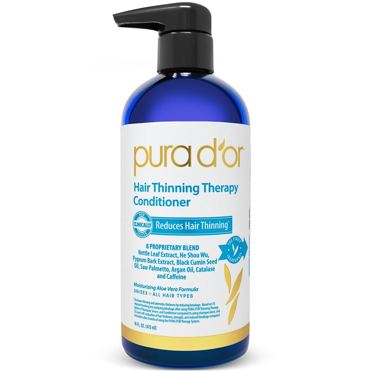 PURA D'OR Hair Thinning Therapy Conditioner for Hair Loss & Damage - 16 fl oz