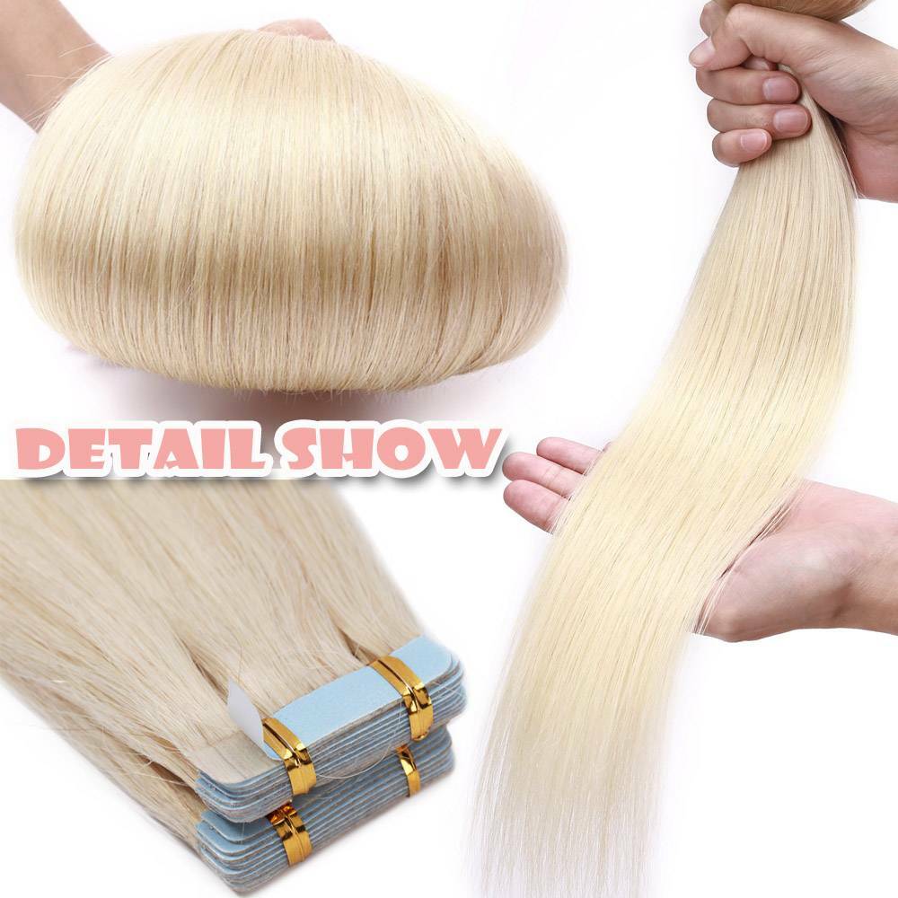 Tape In Hair Extensions Full Head Remy Human Hair Ombre Skin Weft