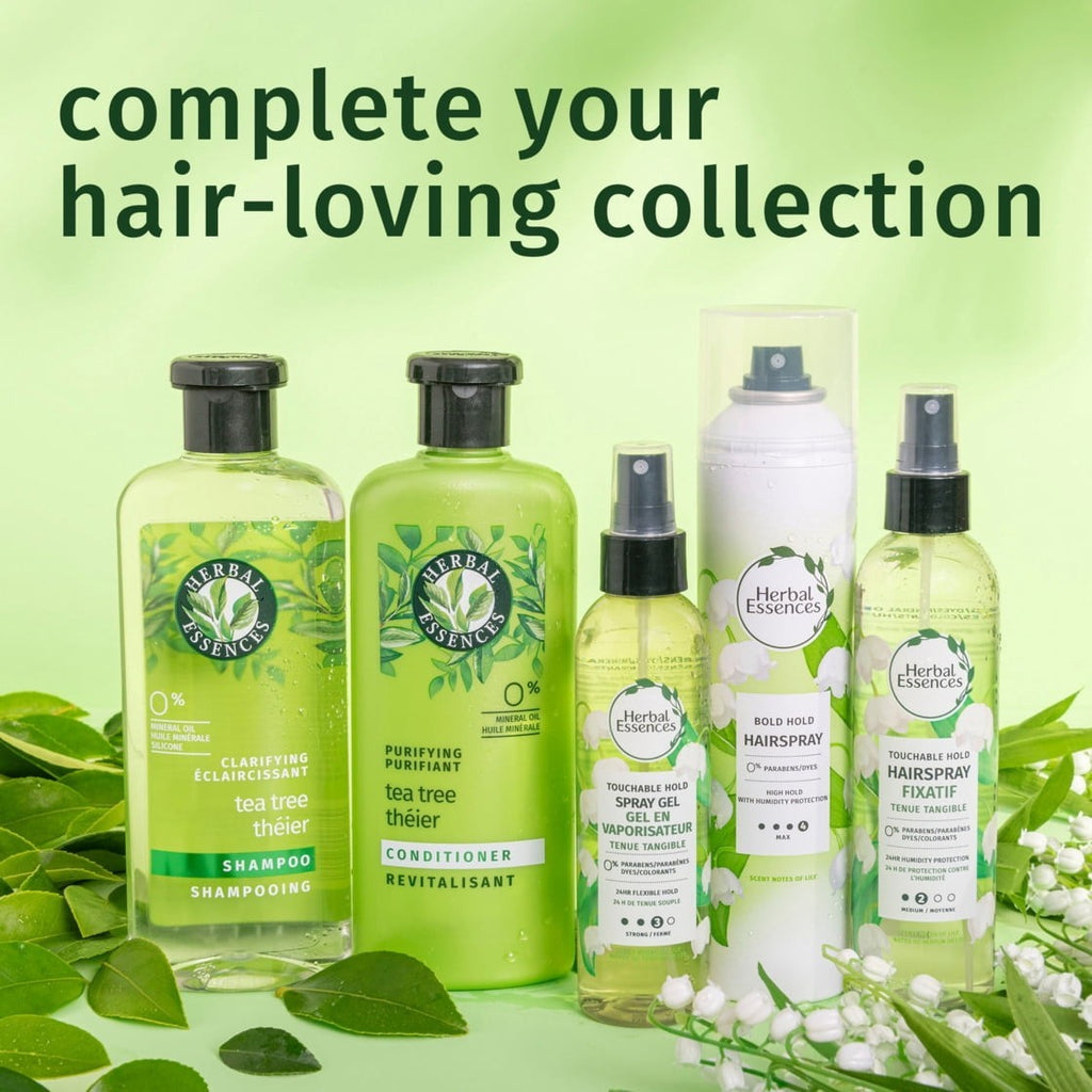 Herbal Essences Touchable Spray Hair Gel Frizz Control 24H Hold 5.7oz (4 Pack)