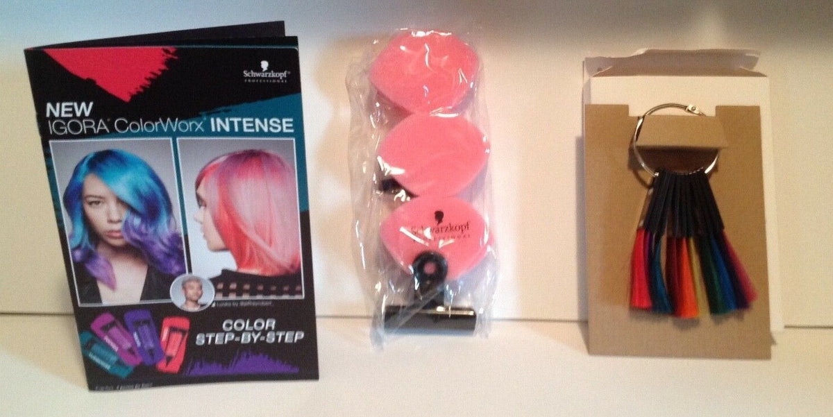 Schwarzkopf Igora Colorworx Intense Swatch Ring Kit with Step-by-Step Guide