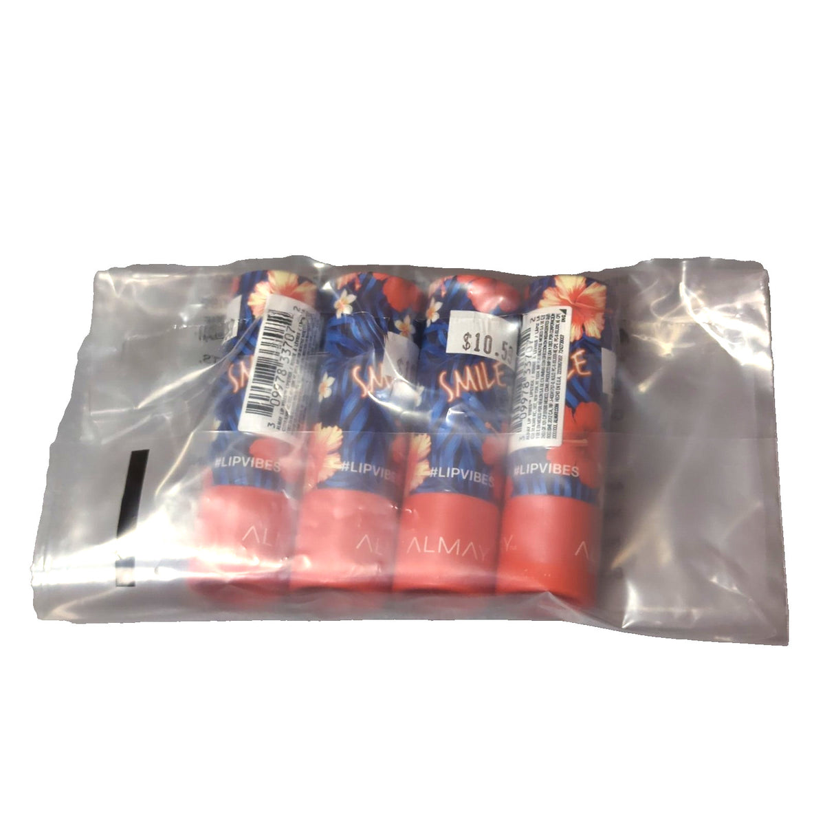 Almay Lip Vibes Matte Lipstick Orange Tube 4-Pack #160 Smile New Sealed