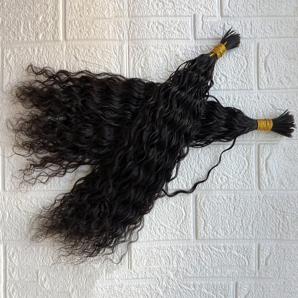 Human Hair Extensions 20 Inch Deep Wave Double Drawn Virgin Brazilian Hair
