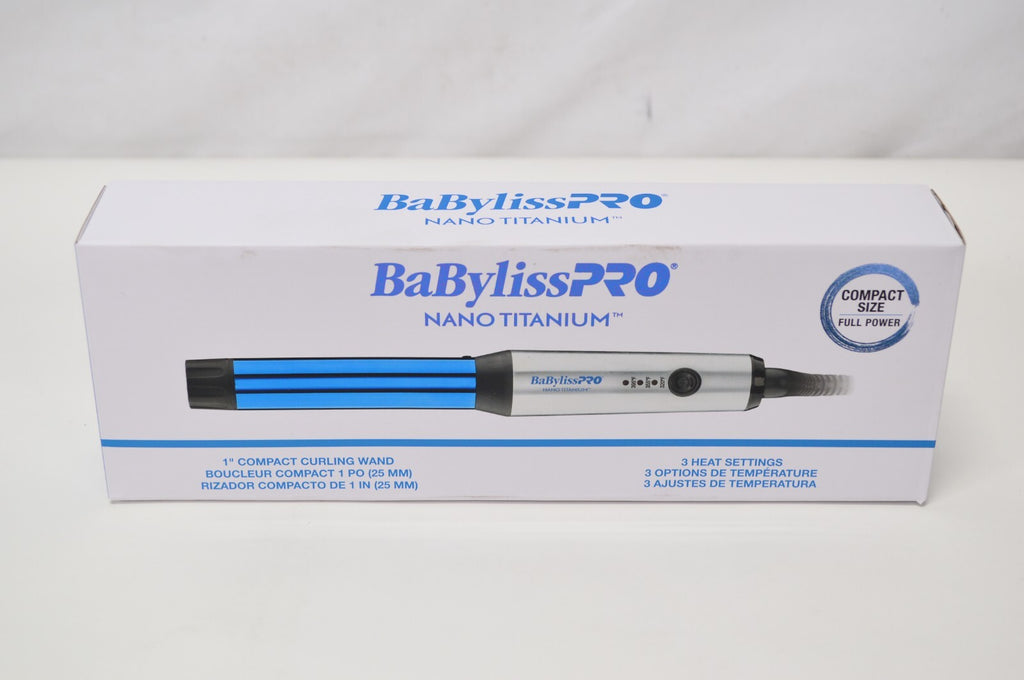 Babyliss Pro Nano Titanium 1-Inch Compact Curling Wand for Hair Styling