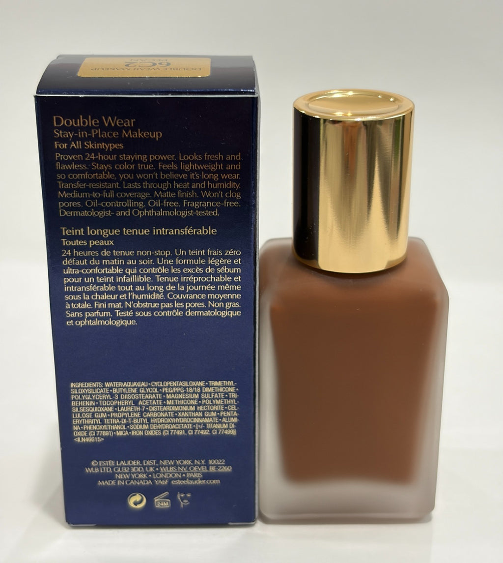 Estee Lauder Double Wear Stay-In-Place Makeup 6C2 Pecan - 1 fl oz (30 ml) NIB