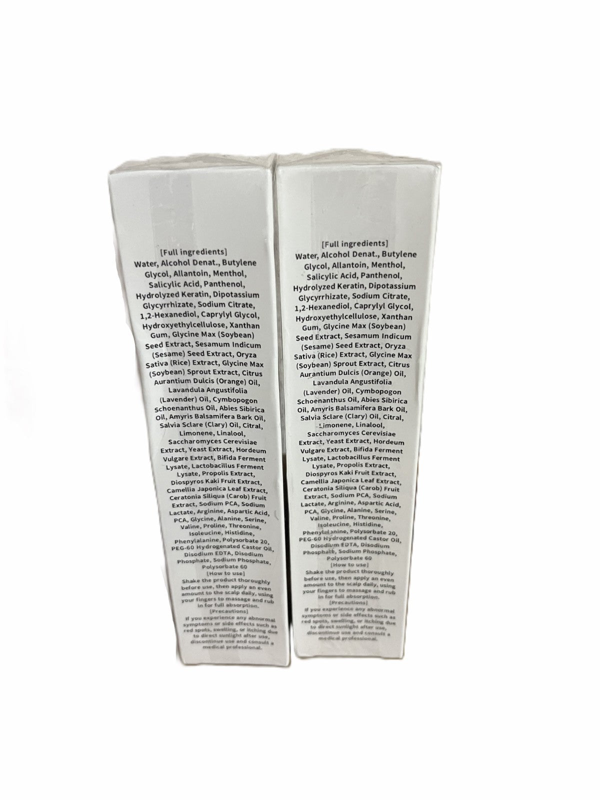 Hair Loss Treatment Ampoules - Thinning Hair Revitalizer Set of 2 - 1.5oz