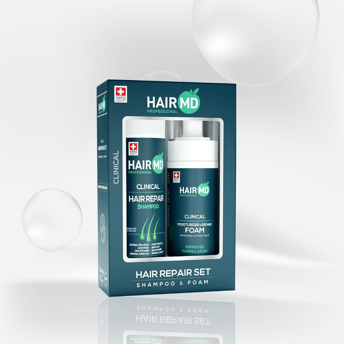 Post-Transplant Hair Care Set - Shampoo & Moisturizing Foam for Scalp