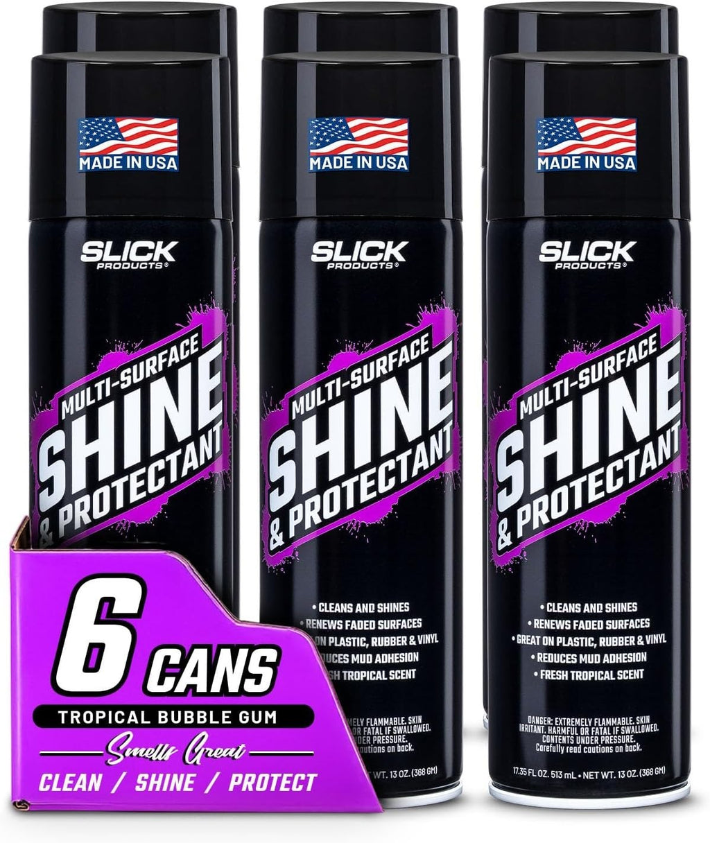 Multi-Surface Car Shine & Protectant Spray 6-Pack - High-Gloss Finish