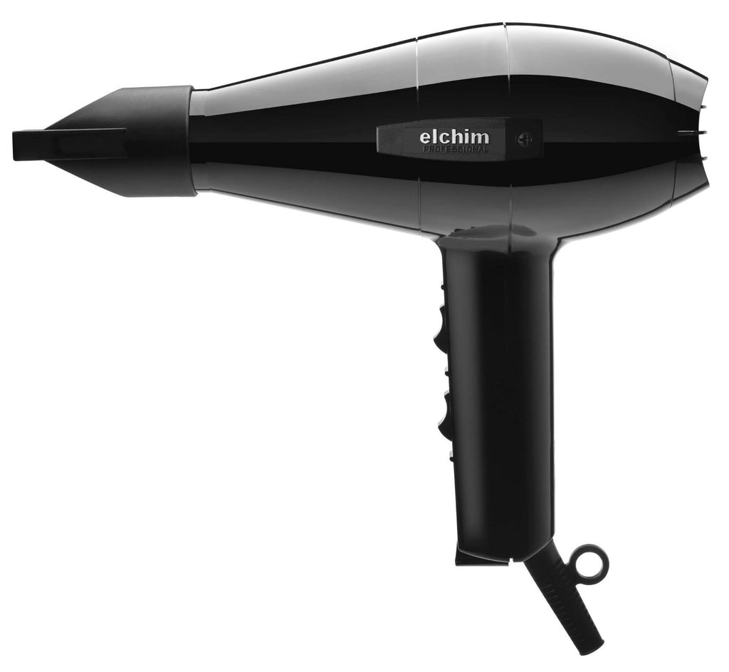 Elchim 2001 Professional Salon Hair Dryer Black - High Pressure, 1875W
