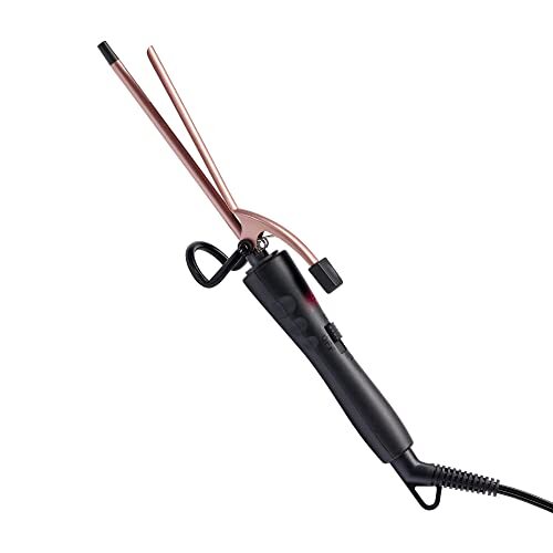 Mini Ceramic Curling Iron ¼ Inch for Tight Defined Curls - Red