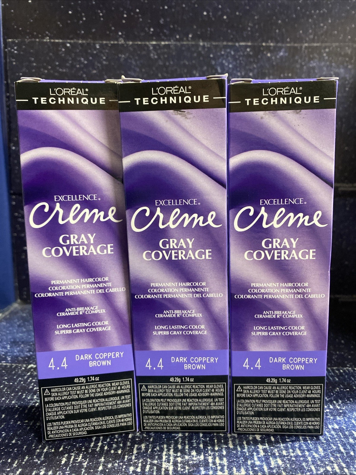 L'Oréal Excellence Creme Gray Coverage Permanent Hair Color - 3 Pack, 1.74 oz each