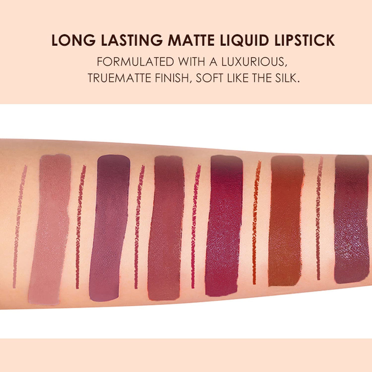 Matte Liquid Lipstick & Lip Liner Set (12Pcs) – Long-Lasting Waterproof Lip Makeup Kit