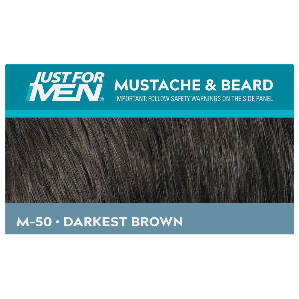 Men's Beard & Mustache Hair Coloring Kit Darkest Brown 3 Pack