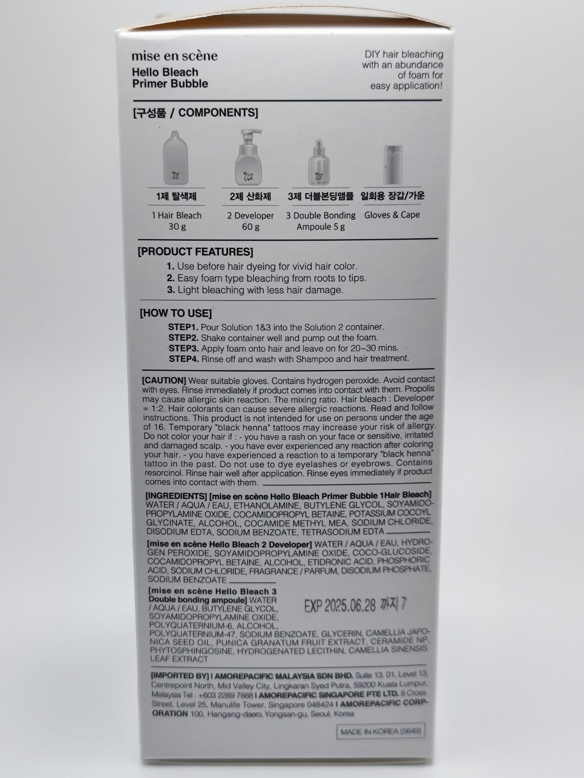 Hair Primer Foam Lightening & Brightening - ammonia-free & shine boost