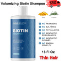 Volumizing Biotin Shampoo for Thinning Hair with Rosemary & Essential Oils - 16 Fl Oz