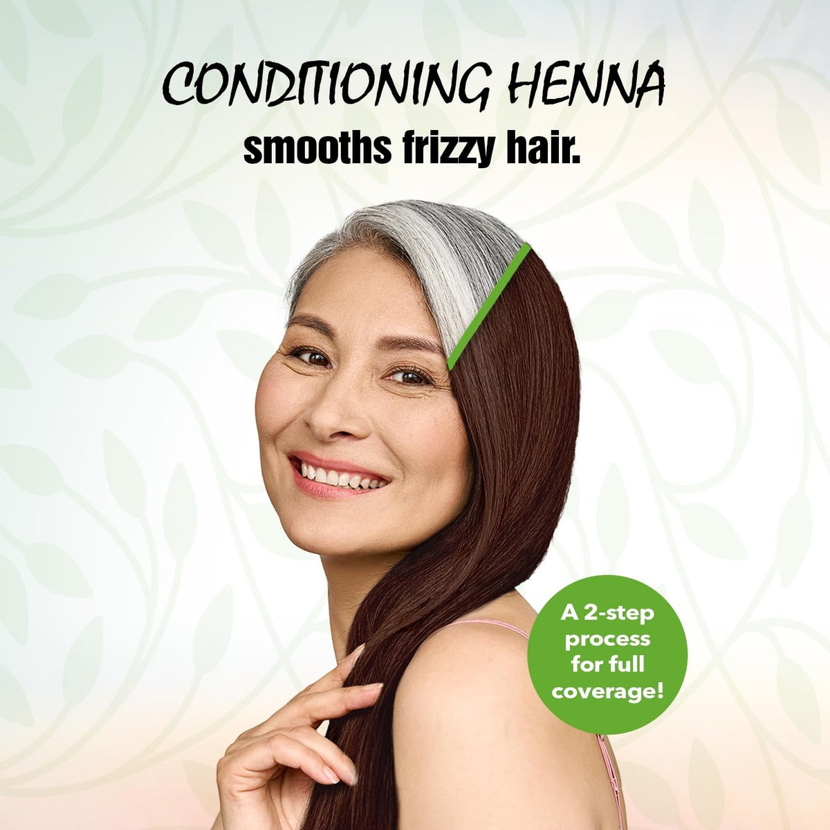 Natural Hair Color & Conditioner Dark Brown 7 oz Pack of 4 - Plant-Based Formula