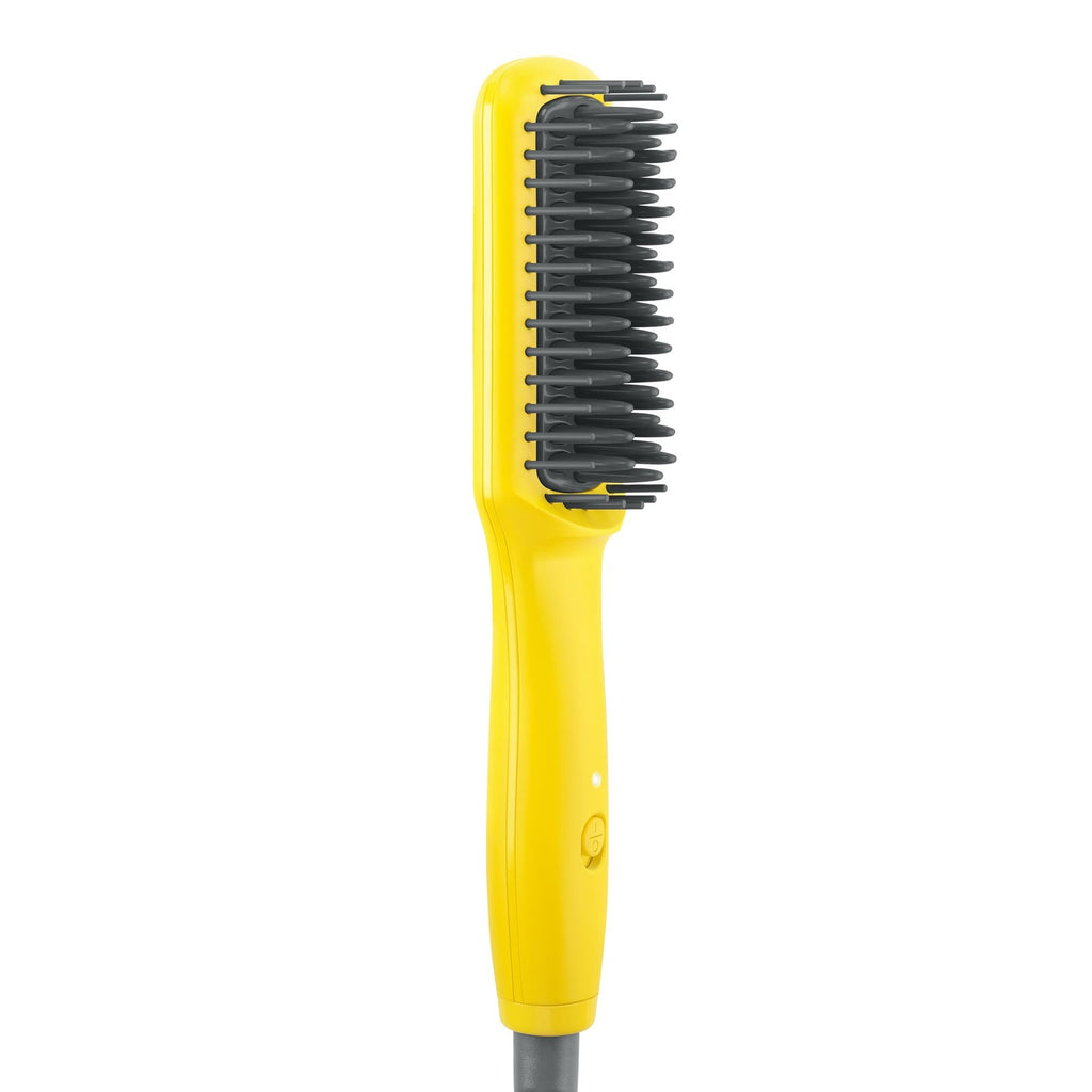 Mini Heated Straightening Brush for Travel - Frizz-Free Hair Styling