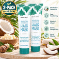 2-Pack Shea Butter Coconut Oil Hair Mask for Deep Conditioning - 5.1 oz