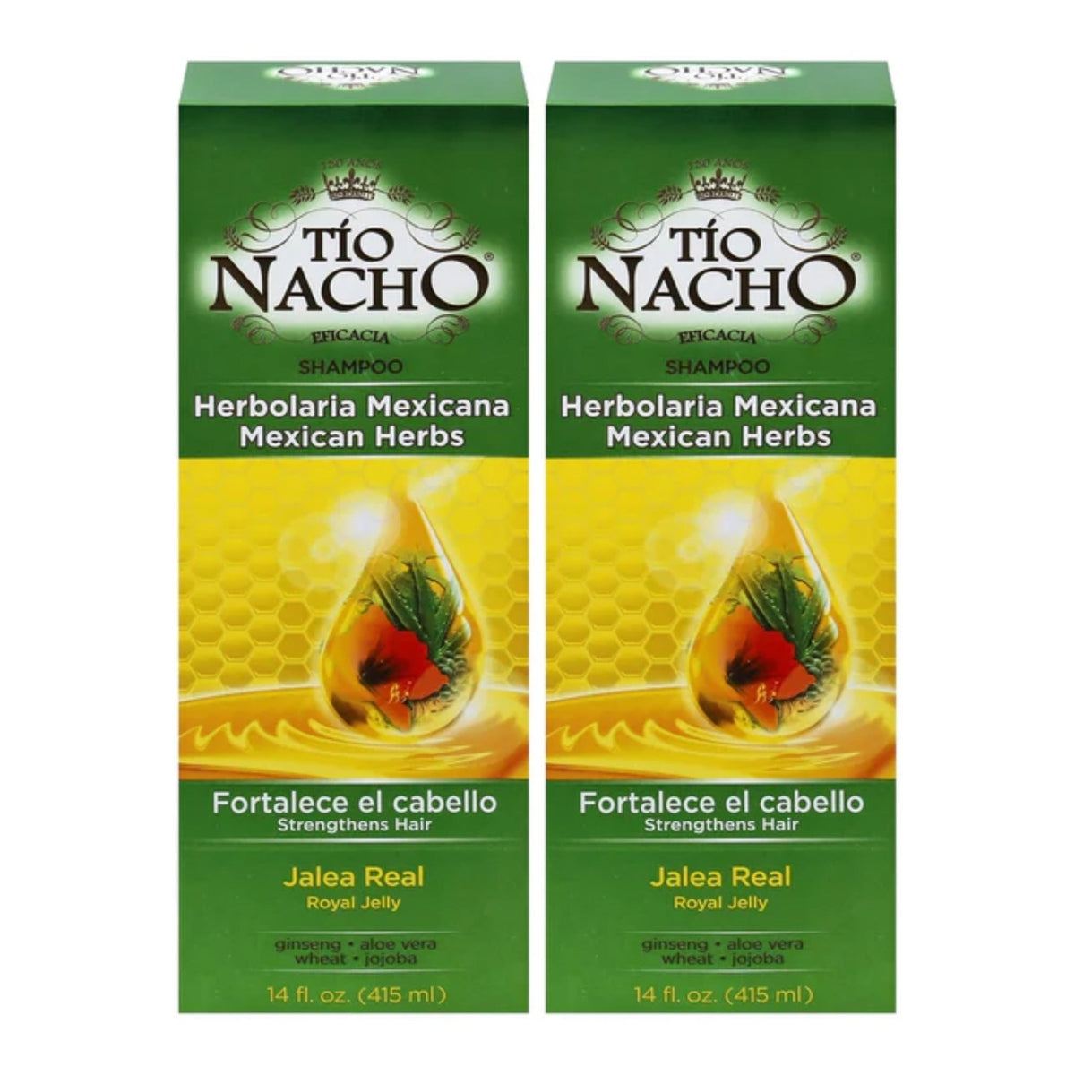 Herbal Hair Shampoo with Royal Jelly - Strengthening & Deep Cleansing - 14oz (2 Pack)