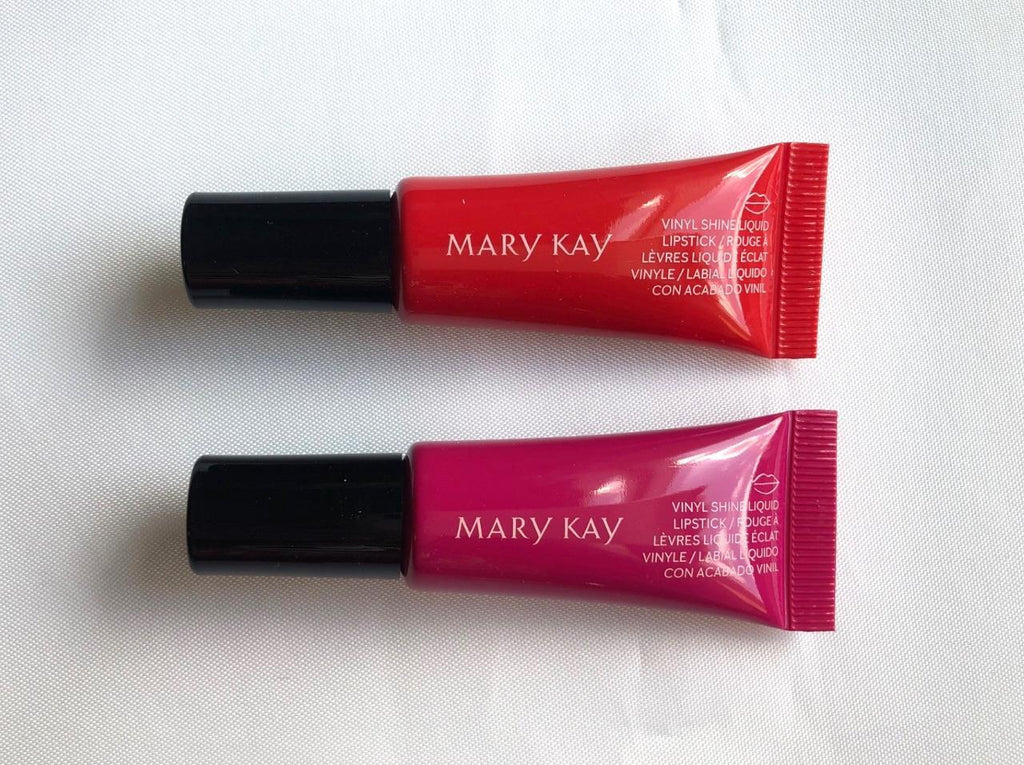 Mary Kay Vinyl Shine Liquid Lip Set - Luminous Red & Vivid Berry