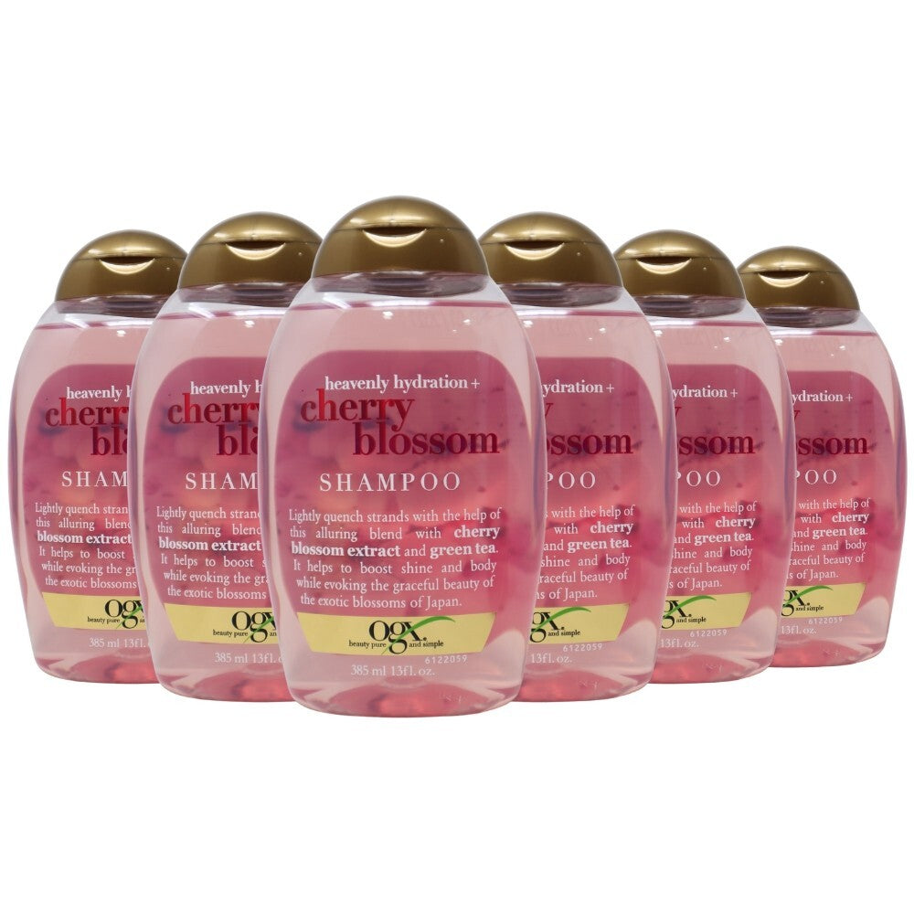 6 Pack Hair Care Shampoo Set - Heavenly Hydration Cherry Blossom 13 Oz