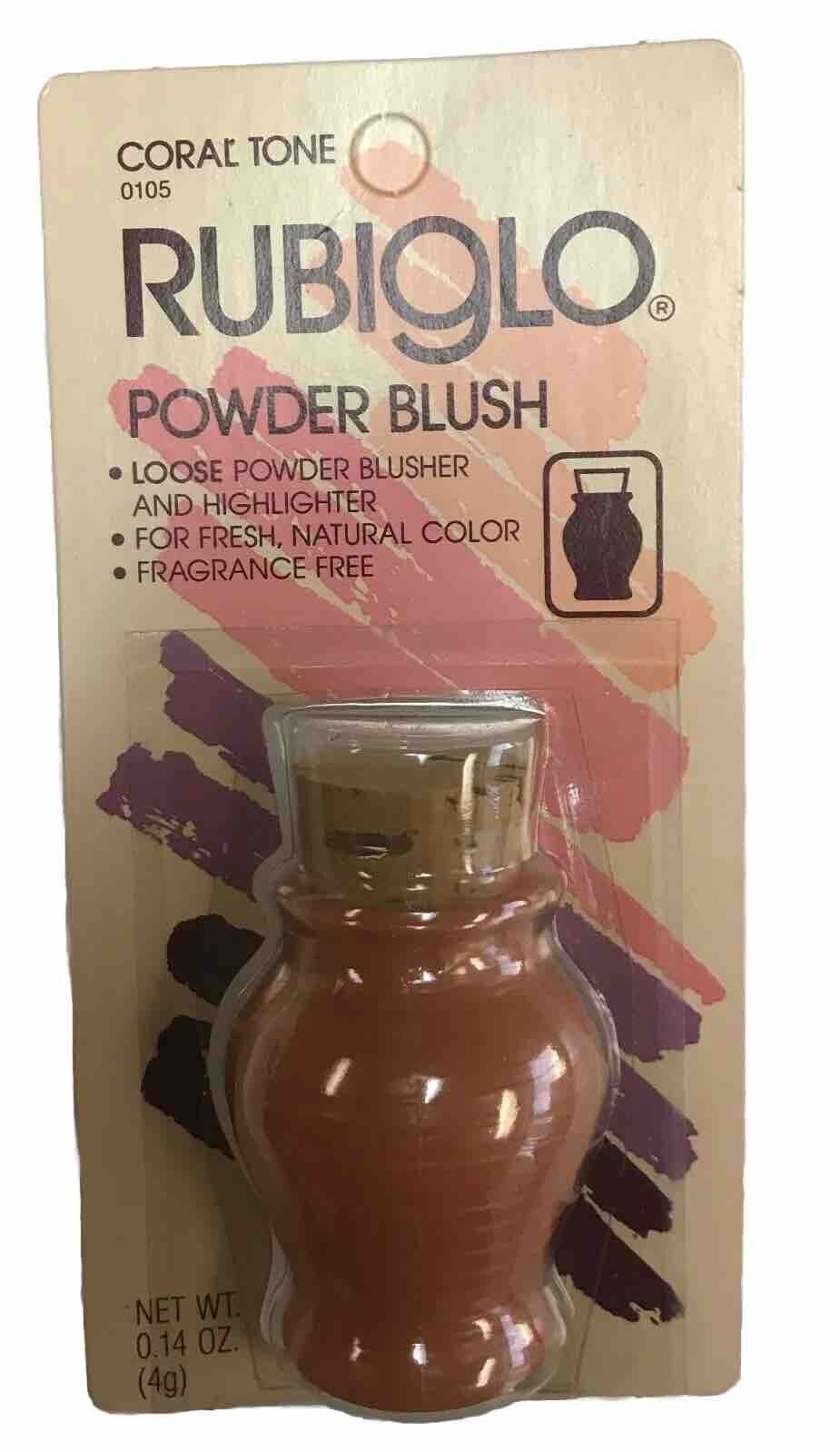Rubiglo Sun Powder Blush - Coral Tone 0.14 oz Sealed Face Makeup
