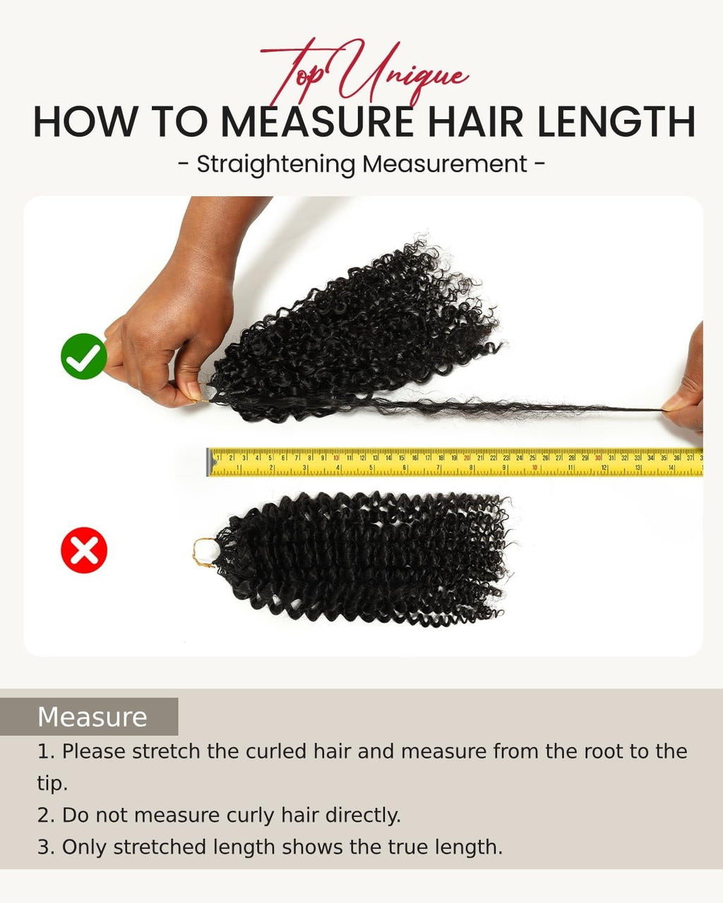 Deep Wave Crochet Hair Extensions 20 Inch Pre-Separated Human Hair - Natural Color
