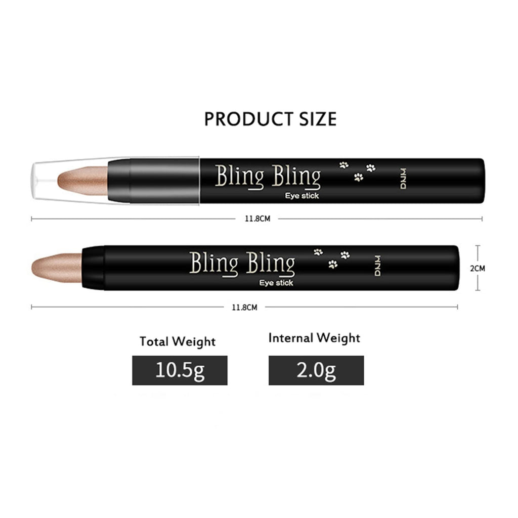 Joyeee Multichrome Eyeshadow Sticks Set – 16 Colour Waterproof Glitter Eye Makeup