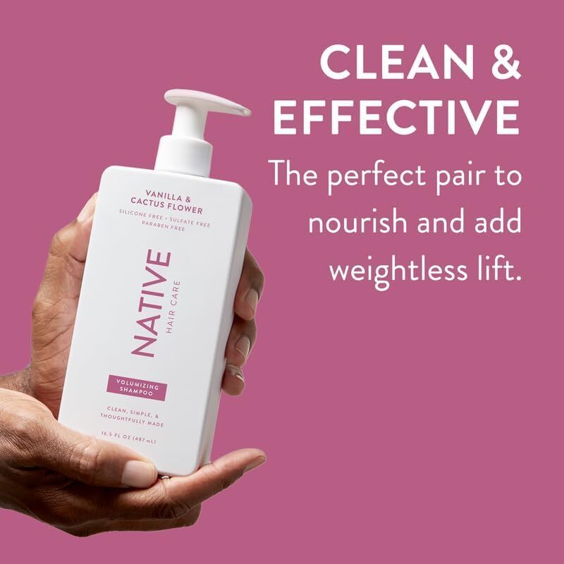 Native Strengthening Shampoo & Conditioner Set for All Hair Types - Sulfate & Dye Free