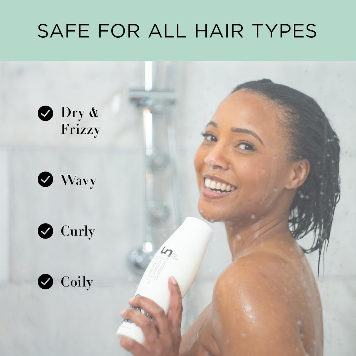 Unwash Bio-Cleansing Conditioner - Gentle Hydrating Co-Wash for Dry Curly Hair 13.5 Fl Oz