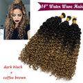 Kinky Curly Braids Afro Crochet Water Weaving Hair Extensions - Multiple Colors & Lengths