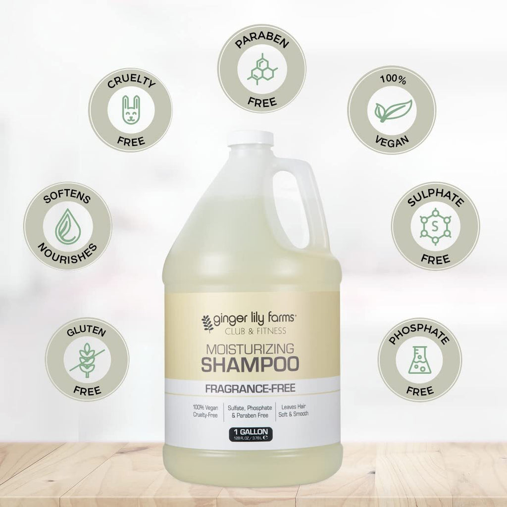 Fragrance-Free Moisturizing Shampoo 128 Fl Oz - Vegan & Sulfate-Free