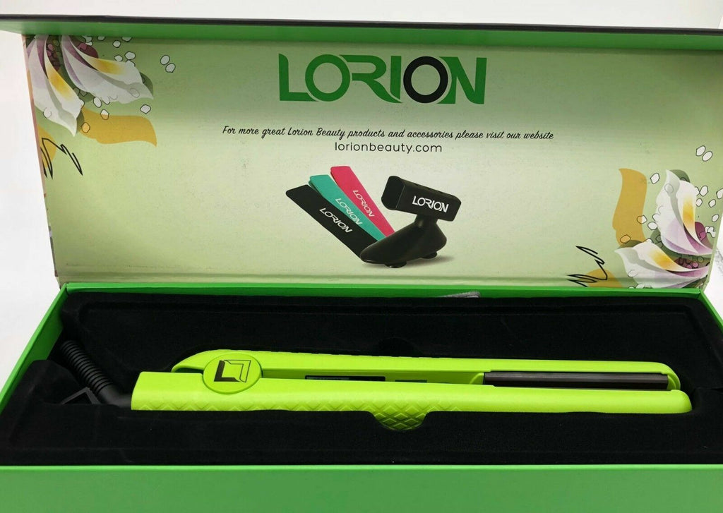 Ceramic Flat Iron for Hair Styling - 1.25 Inch, Ionic Technology, Adjustable Temp
