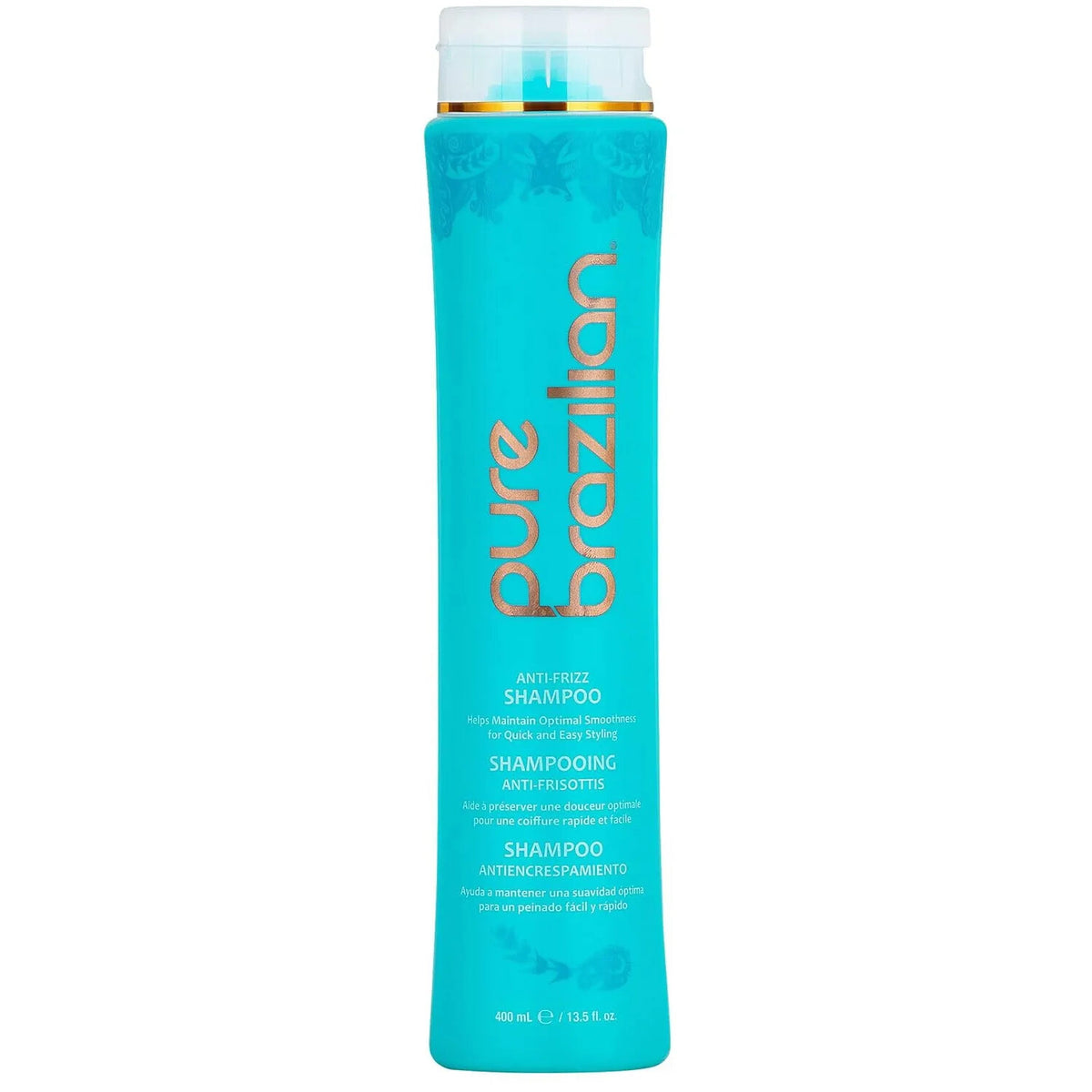 Pure Brazilian Anti-Frizz Shampoo 13.5oz Smooth & Shine Hair Care